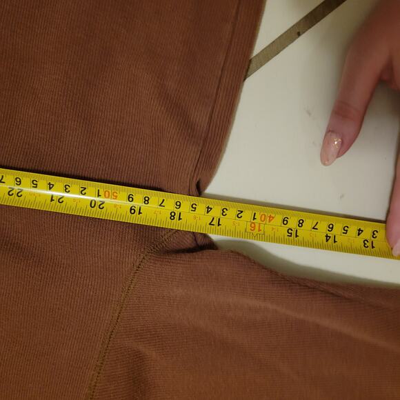 Onque Casual Vintage Cotton Button Up Shirt Women's Small Brown Embroidered - Picture 12 of 13